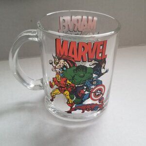 Marvel Glass Mug (retro print)